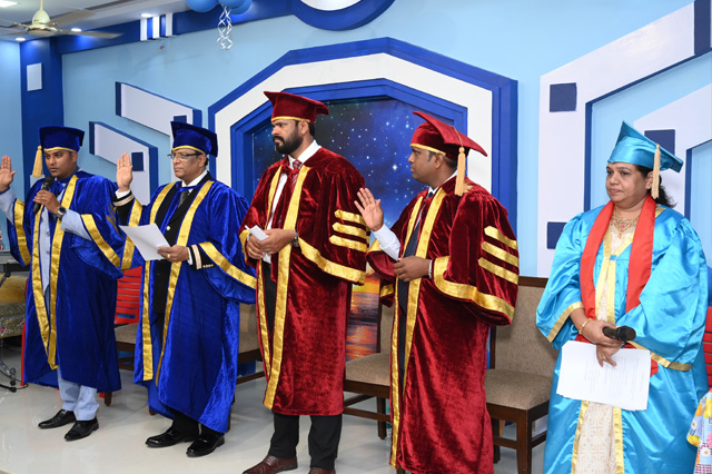 On Saturday, March 16th, 20 students from Grace Ministry Theological Bible College, Bangalore, which is associated with United Theological Research University, were awarded Certificates of B.Th by Bro Andrew Richard. 